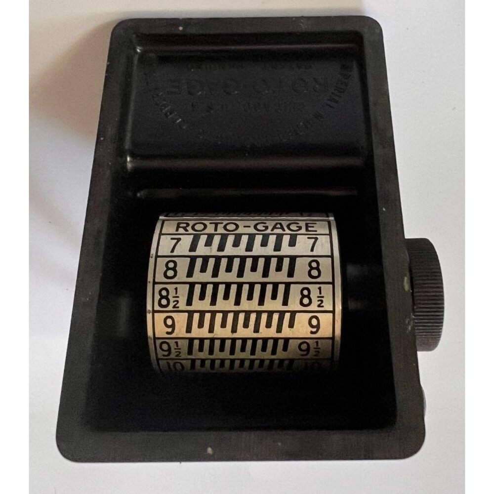 Vintage 1930s Roto-Gage Stamp Collector Measuring Device, Read Amazing History! - Picture 10 of 11